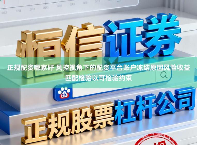 正规配资哪家好 风控视角下的配资平台账户冻结原因风险收益匹配检验以可检验约束