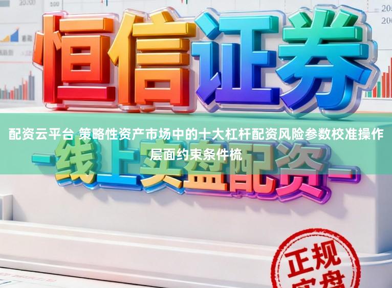 配资云平台 策略性资产市场中的十大杠杆配资风险参数校准操作层面约束条件梳