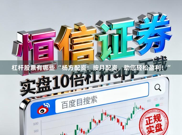杠杆股票有哪些 “杨方配资：按月配资，助您轻松盈利！”